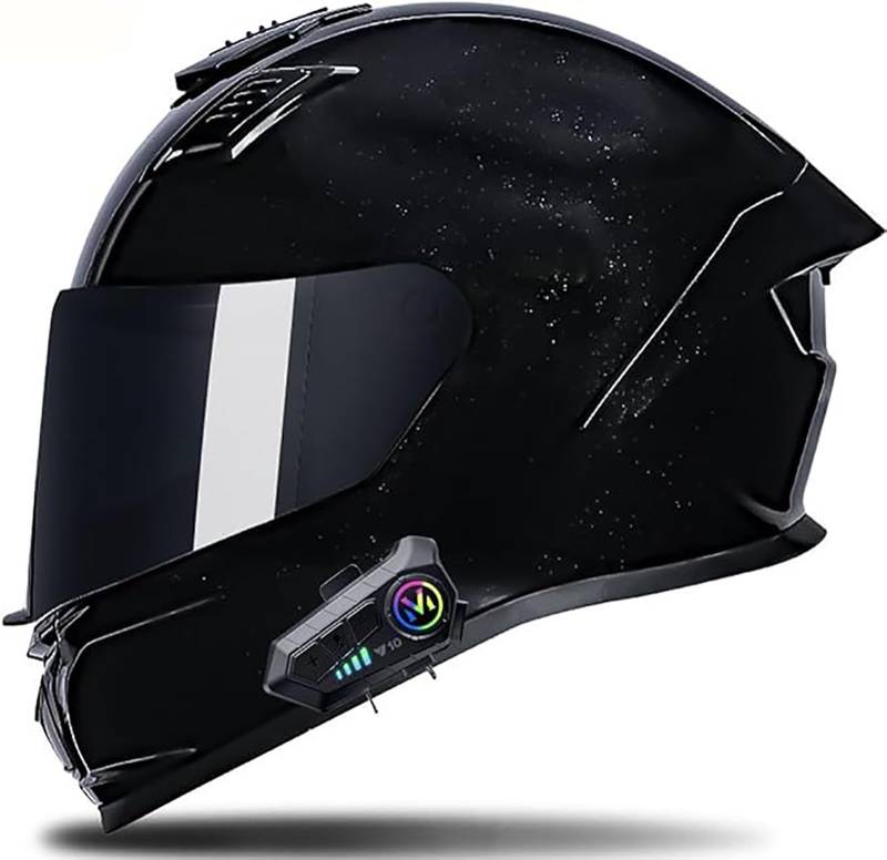 Motorradhelm Für Herren Klapphelm Mit Bluetooth, Helm Motorrad Mit ECE Zertifizierung Integralhelm Mit Doppelvisier Eingebautem Mikrofon Modulare Helm Für Motorradhelm Herren Damen C2,L/{55~56cm} von QKDWQZ