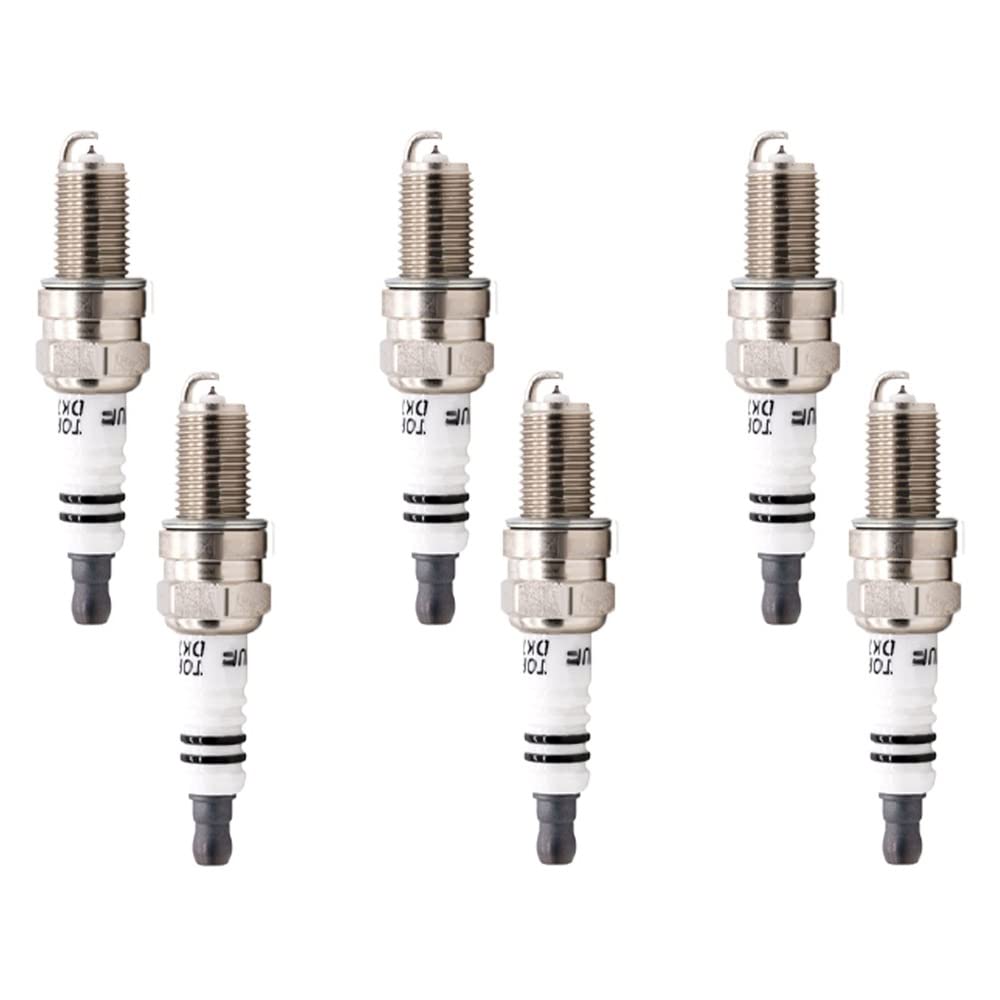 Die Iridium-Zündkerzen DK7RTI ersetzen die Zündkerze DCPR7EIX IKR7D XS4164 RER8WYB VXU22 (6 Stück mit Box) von QKFTCSDW