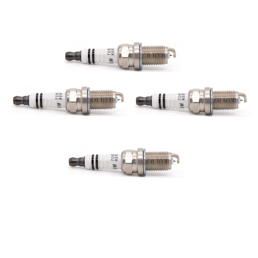 Iridium Platinum Spark Plug K6RTIP Ersatz Zündkerze PFR6B Champion RC8WYP4 Denso IK20TT F5DP0R(4 Stück mit Box) von QKFTCSDW