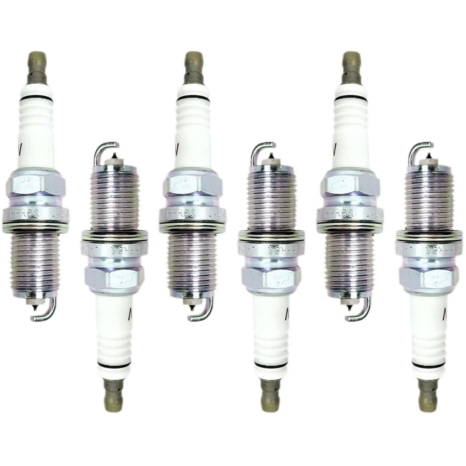 Kfz-Ersatz 101000063AA Zündkerze passend for A3 A4 A6 1,8 2,8 PFR6Q 97387 6458 5773(6pcs Spark Plug) von QKFTCSDW