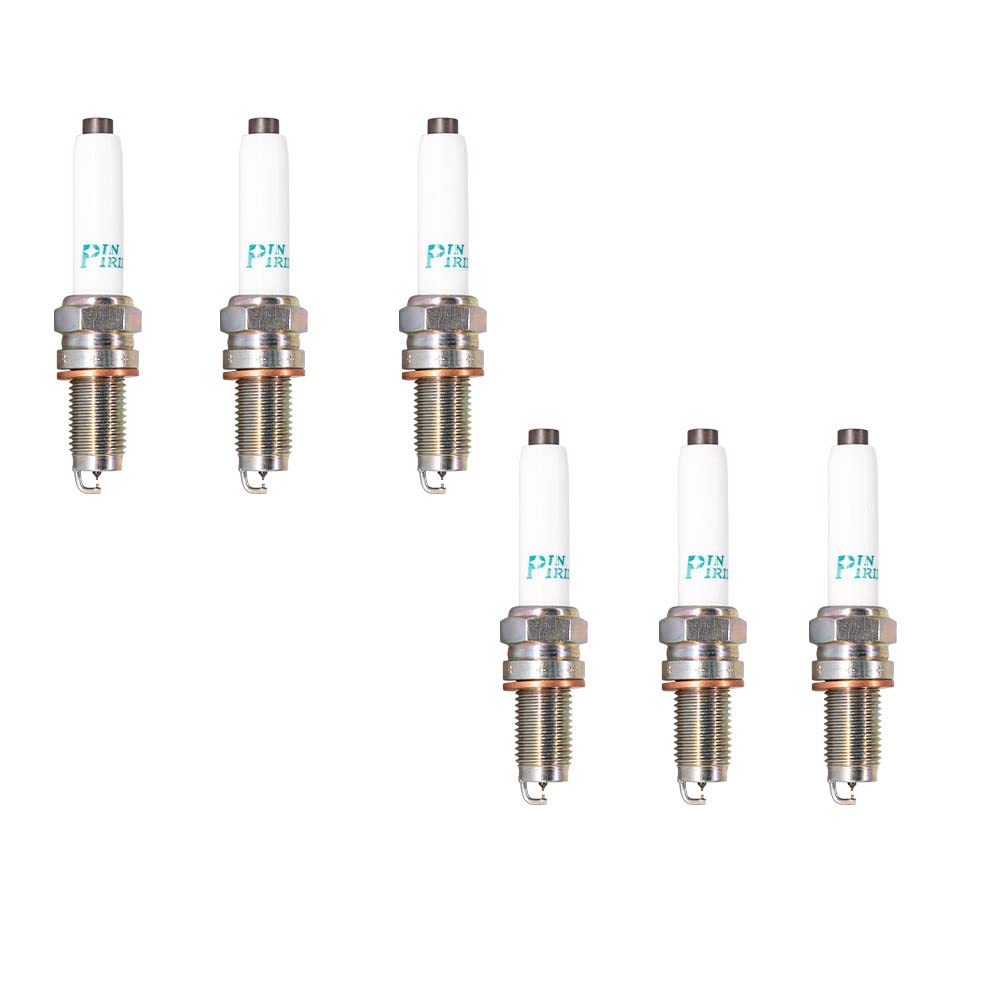 Kfz-Ersatz 2-8 STÜCKE Kerzen Ersetzen 95463 PKER7A8EGS Kompatibel Mit AUDI/VW 04E905602 Zündkerzen DK7RHII Doppel Iridium Automobil Kerzen(6 pieces with box) von QKFTCSDW