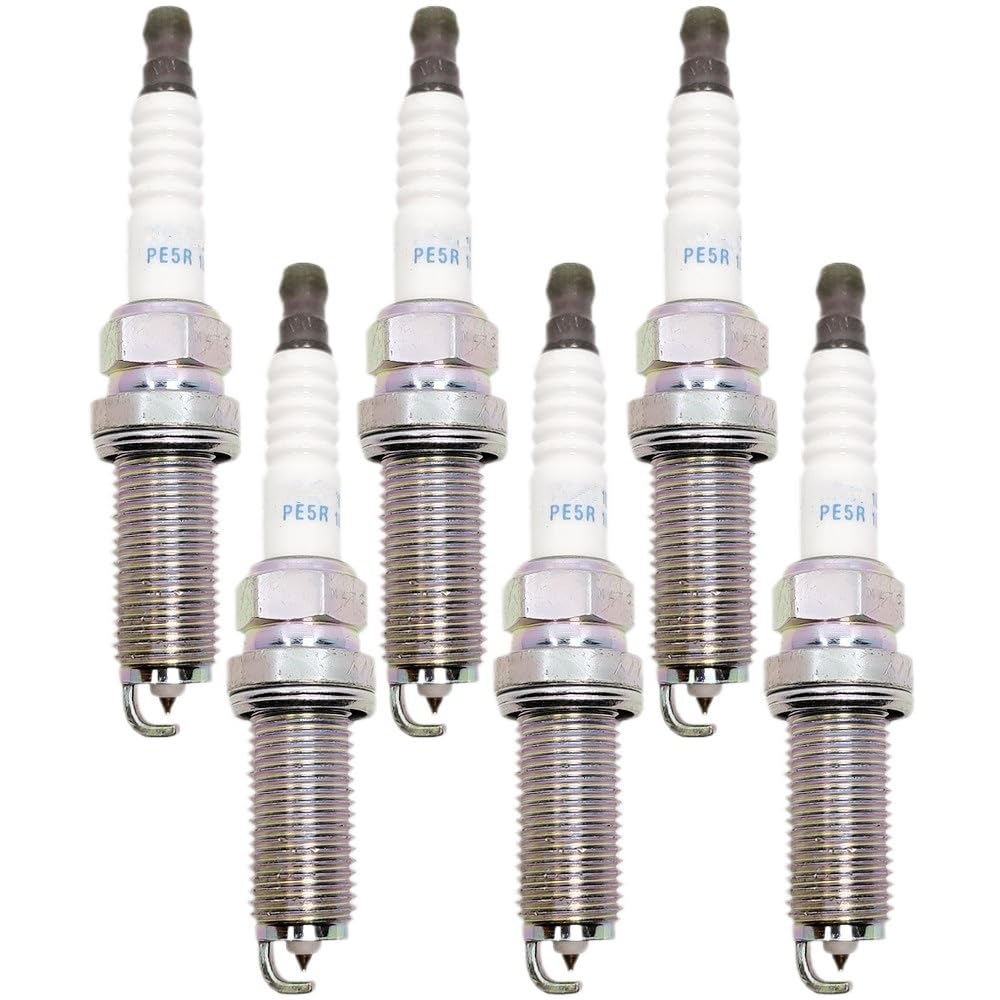 Kfz-Ersatz 4–6 Stück PE5R-18-110 ILKAR7L11 94124 Iridium-Zündkerze PE5R18110 Auto-Zündfunken(10PCS Spark Plug) von QKFTCSDW