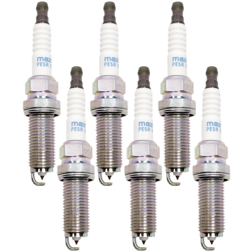 Kfz-Ersatz 4–6 Stück PE5R-18-110 ILKAR7L11 94124 Iridium-Zündkerze PE5R18110 Auto-Zündfunken(6pcs Spark Plug) von QKFTCSDW