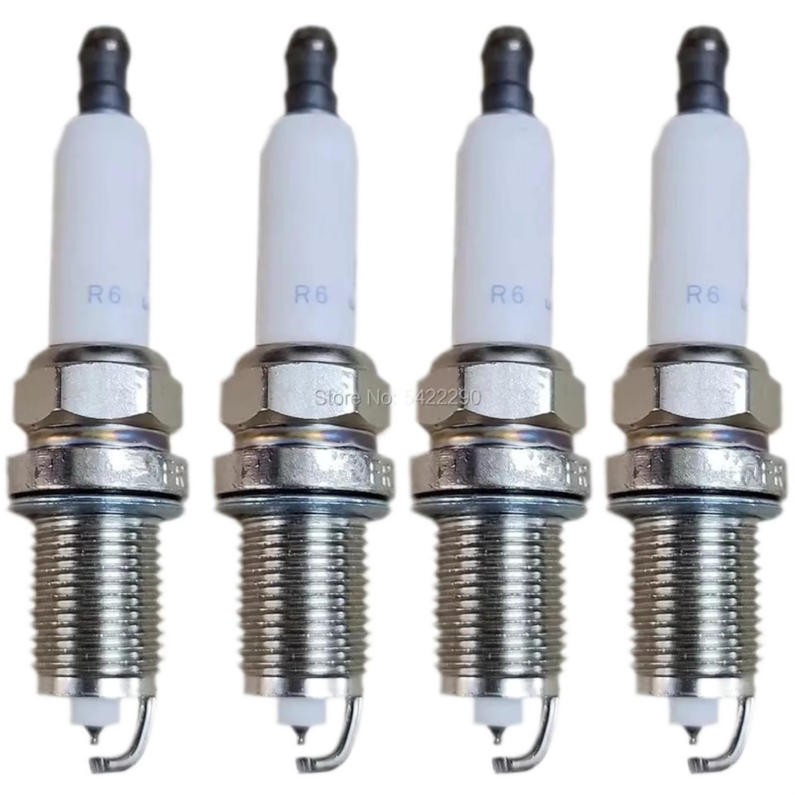 Kfz-Ersatz 6 Stück Iridium-Zündkerze 12122158252, kompatibel mit BMW E46 E81 E87 E88 E90 E92 E60 E91 E61 E63 E65 E70 E83 E84 Audi A6 FR7KPP332 von QKFTCSDW