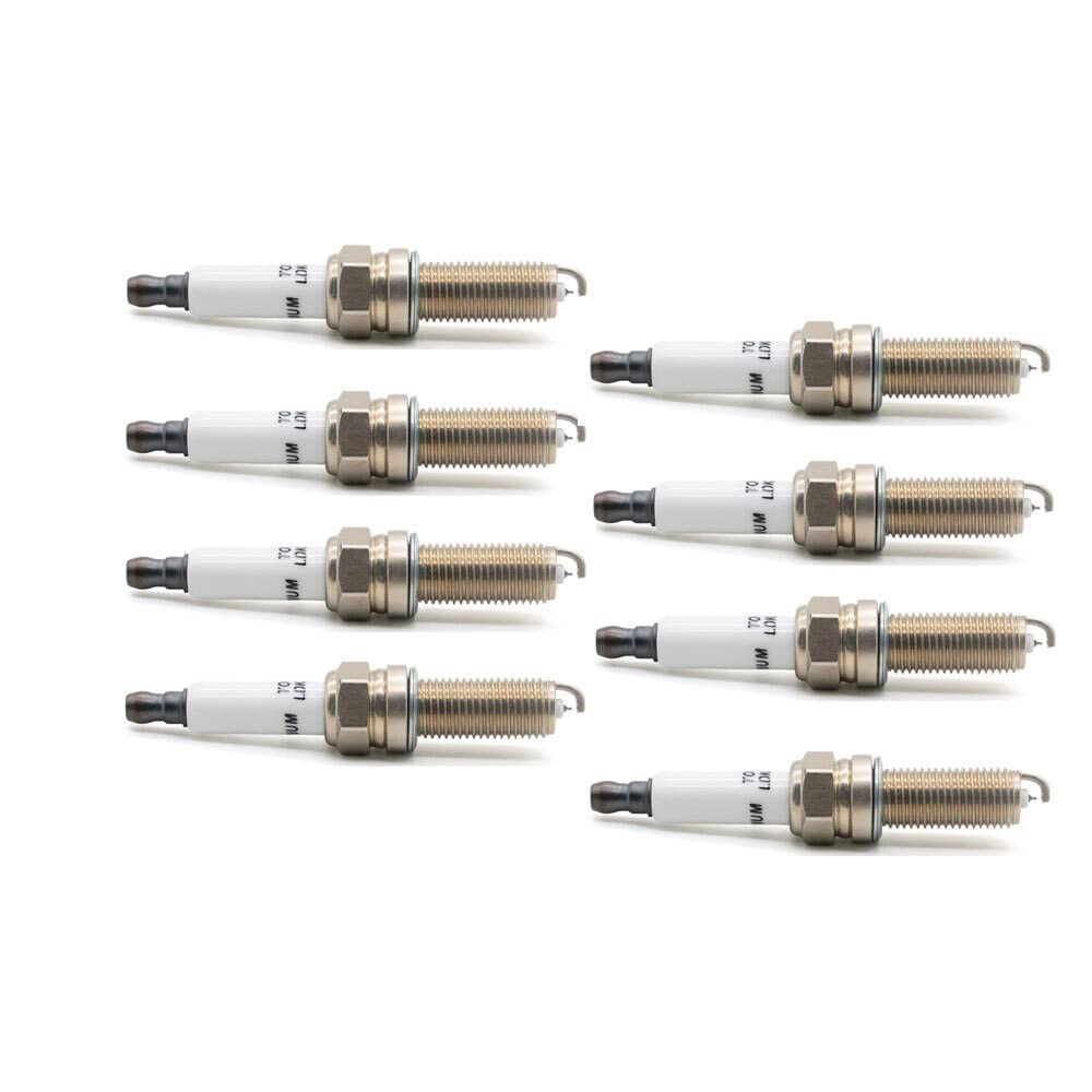 Kfz-Ersatz Automobil Motorrad Zündung Iridium Platin Zündkerze LDK8RTIP SXU22HDR8 RER6WYPB for YR5NI332S(8 pieces with box) von QKFTCSDW