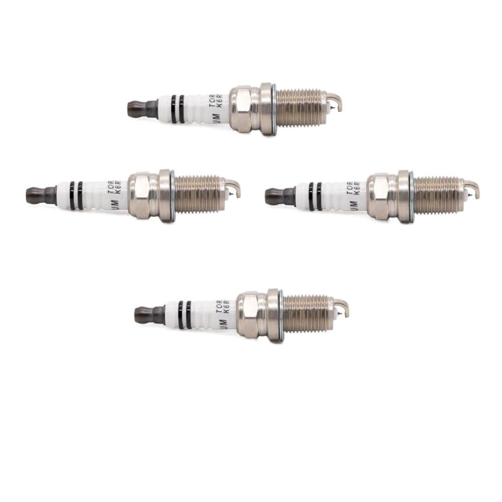 Kfz-Ersatz Iridium-Platin-Zündkerze K6RTIP ersetzt Kerze PFR6B RC8WYP4 IK20TT F5DP0R(4 pieces with box) von QKFTCSDW