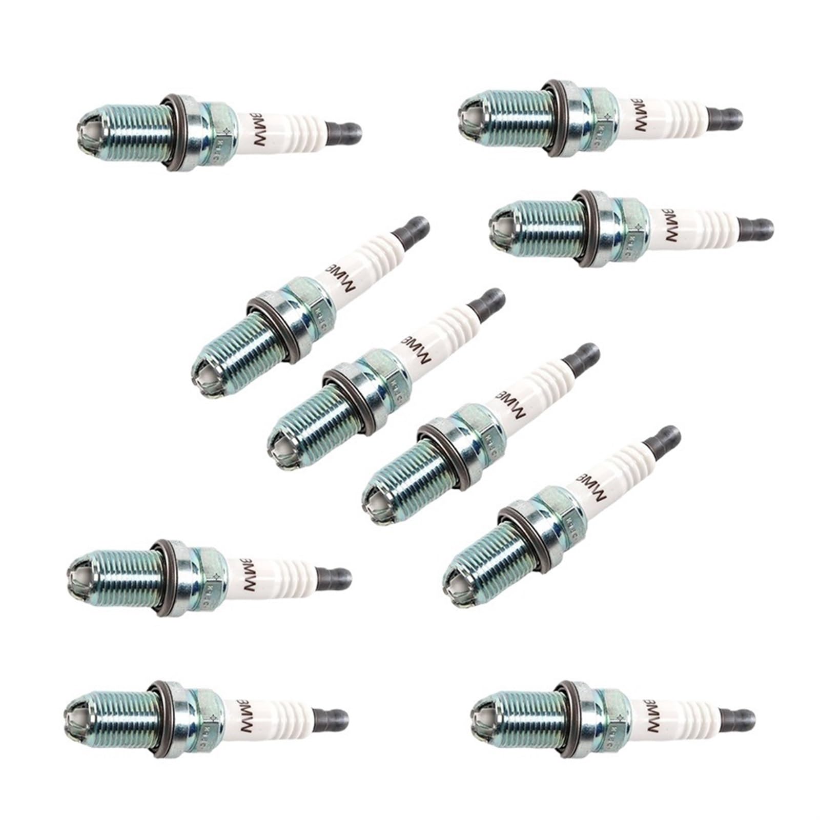 Kfz-Ersatz Kompatibel mit Toyota Cooluzer 90919-01263 FK20HBR11 Kfz-Zündkerze 1997 1998 1999 2000 2001–2008(10spark plugs) von QKFTCSDW