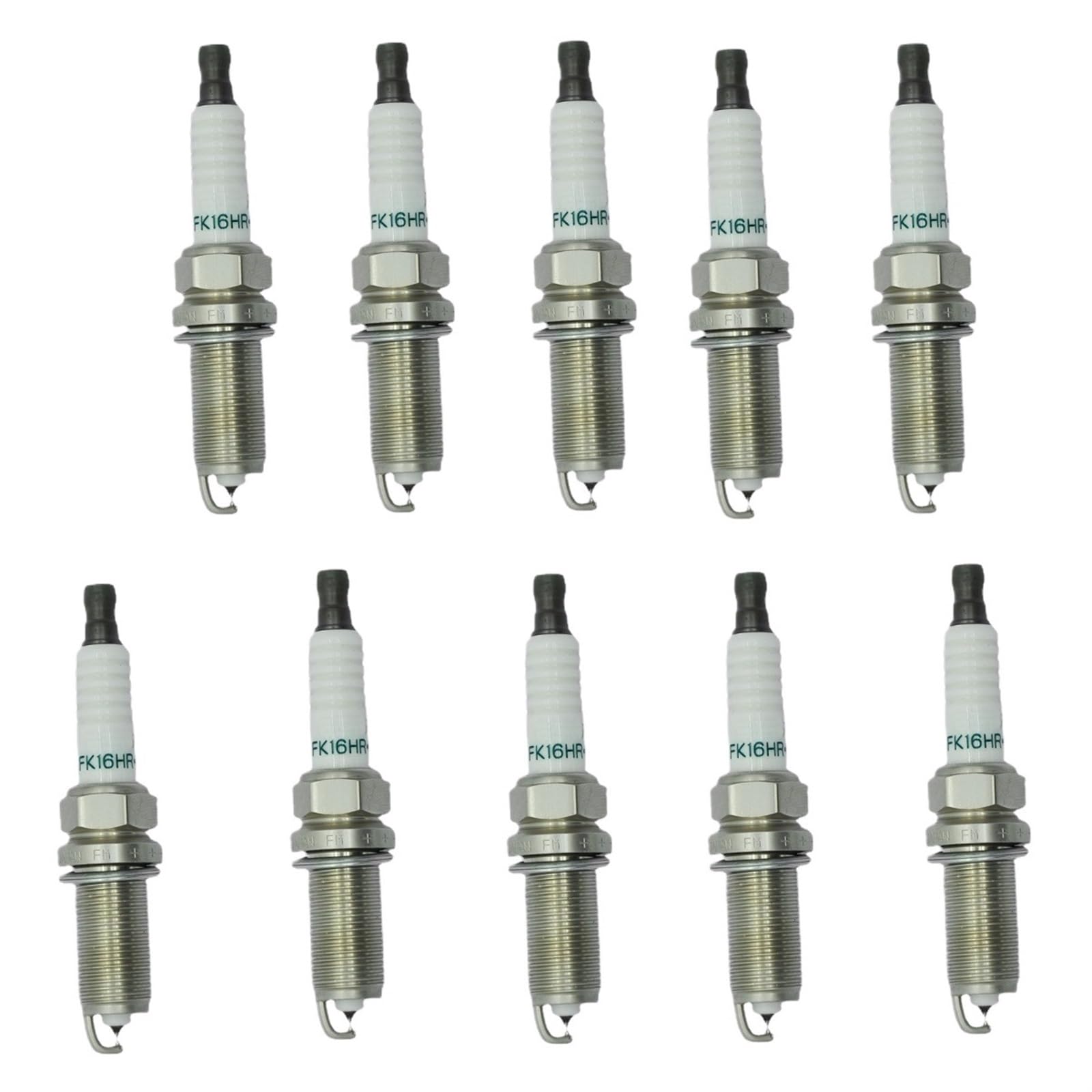 Kfz-Ersatz Kompatibel mit Toyota Highlanda 90919-01284 Crown FK16BR-A Lexus RX Automotive Zündkerze 2005 2006 2007 2008 -heute Autoteile(10spark plugs) von QKFTCSDW