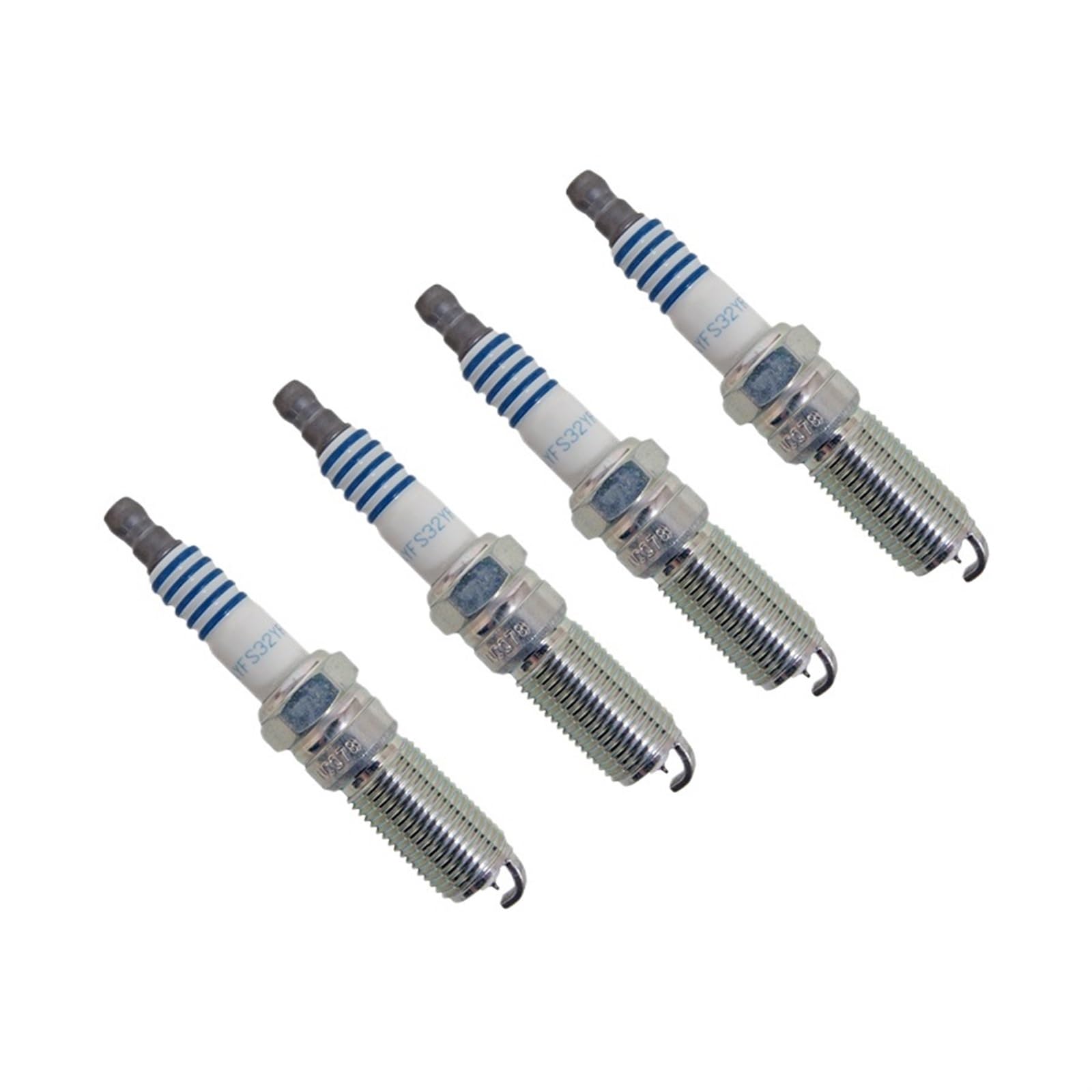 Kfz-Ersatz Zündkerze, kompatibel mit Ford Edge 3.5 Explorer SP412 Mustang 5.0 Automotive Iridium Gold AYFS 24N 2006 2007 2008 2009–2024(4spark plugs) von QKFTCSDW