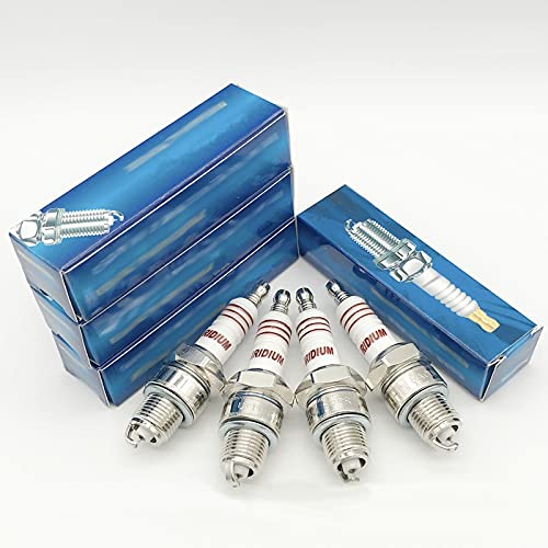 QKFTCSDW 10 Stück Int Iridium Yacht Spark Plug Zündkerze Hix-BP7 BP7HS / für W7BC L78YC IWF22 W22FPU10 BP7HIX BPR7HIX BP7HS B7HS-10 BR7HS B6HS (Red Iridium One) von QKFTCSDW