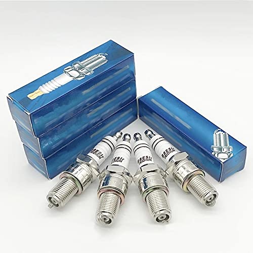 QKFTCSDW 4 Stück Iridium Spark Plug B8ESIR B8ES / FIT für TP406C AGR901X BR8EIX B8EIX IW24 IW22 805LP W24ESRZU W3CP BPR7EIX BPR8EIX BR7EIX BPR7EIX(Iridium One) von QKFTCSDW