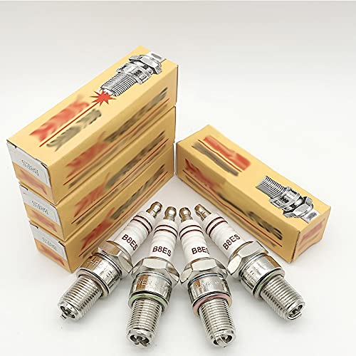 QKFTCSDW 4 Stück Iridium Spark Plug B8ESIR B8ES / FIT für TP406C AGR901X BR8EIX B8EIX IW24 IW22 805LP W24ESRZU W3CP BPR7EIX BPR8EIX BR7EIX BPR7EIX(Nickel One) von QKFTCSDW