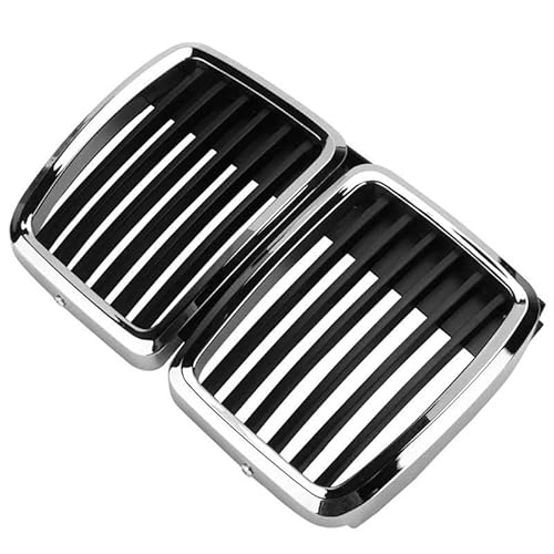 QLASIC Auto Kühlergrill Für B&MW E30 M3 3er Serie 1982-1991 Fronthaube Niere Grill Mitte Chrom Schwarz von QLASIC