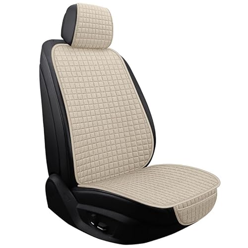 QLASIC Autositzbezüge für Nissan X-Trail T32 2014-2021, Auto Sitzbezüge Set, Leinen Auto-Sitzschoner, Autositzkissen Schonbezüge für die Vordersitze Rückbank,A Beige von QLASIC