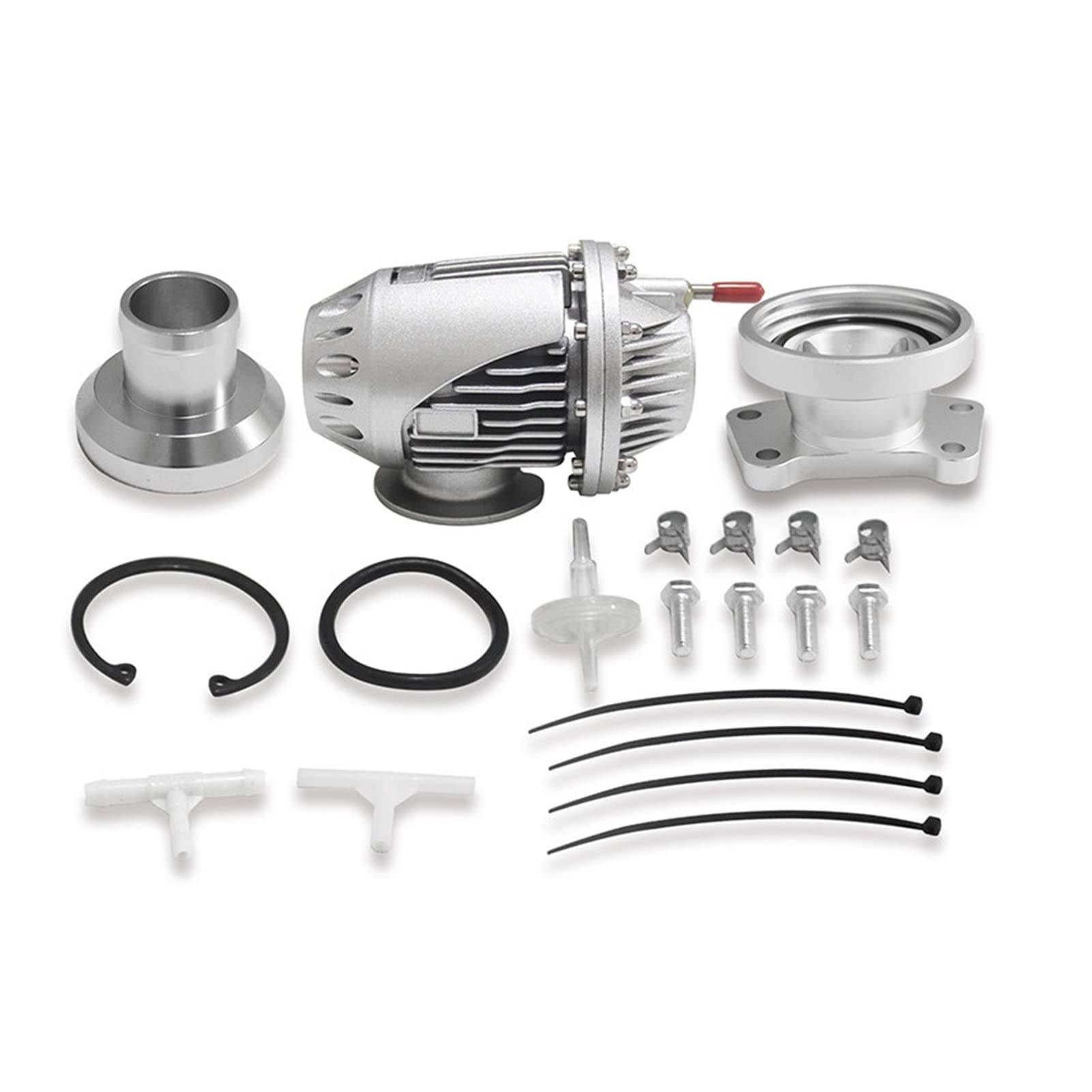 QMEMYUYCM Auto Zubehör SQV4 SSQV4. Abblasen des Ventils for direktem Sitzadapter, kompatibel for KIA kompatibel for Stinger 2.0T 2.0 Turbo YX00716 Turbolader(Silver) von QMEMYUYCM