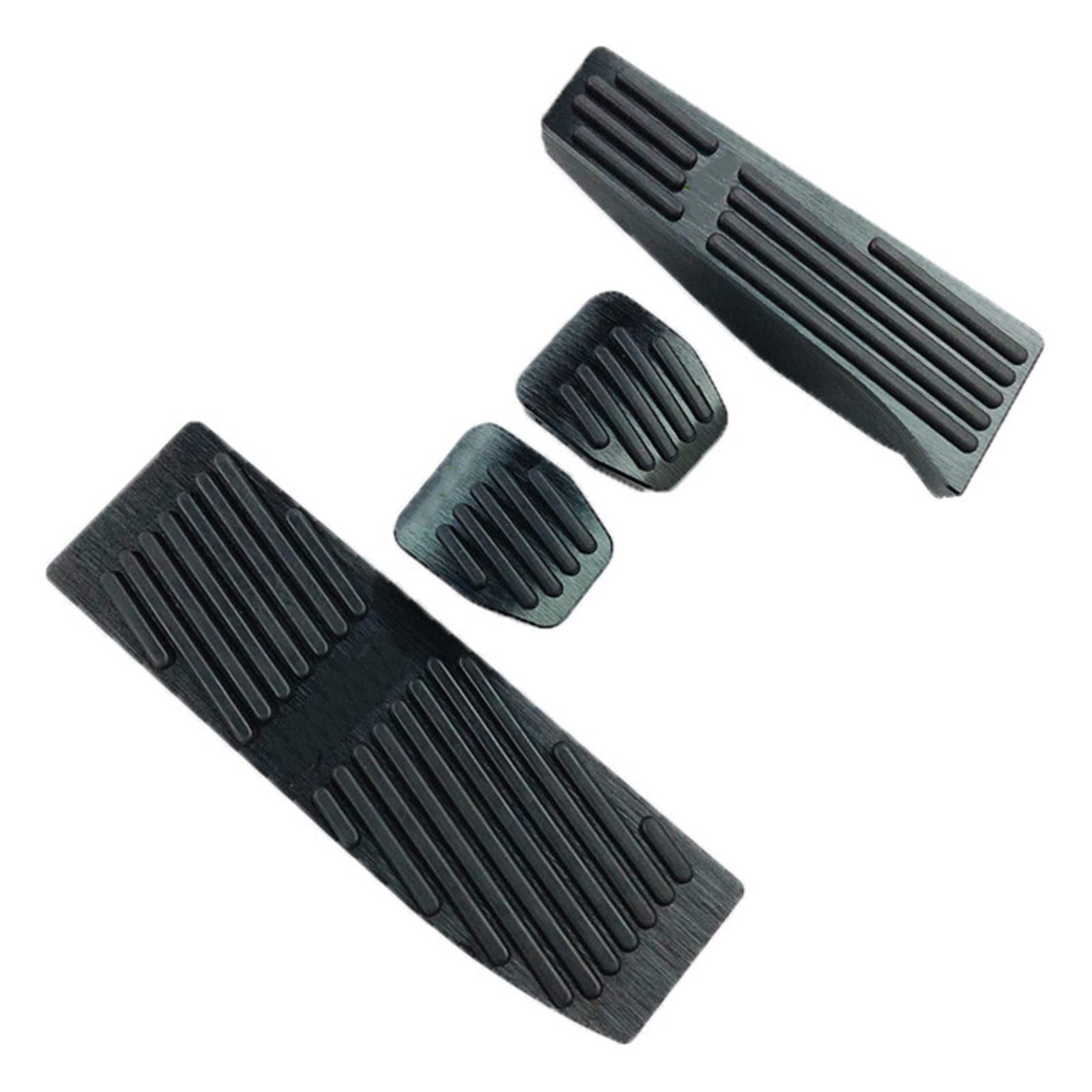 QMEMYUYCM Bremspedal-Set aus Aluminiumlegierung, passend for BMW E46 E87 E90 E91 E92 E93 M3 AT MT 2005–2012, Farbe Silber, Schwarz Pedal(Black MT) von QMEMYUYCM