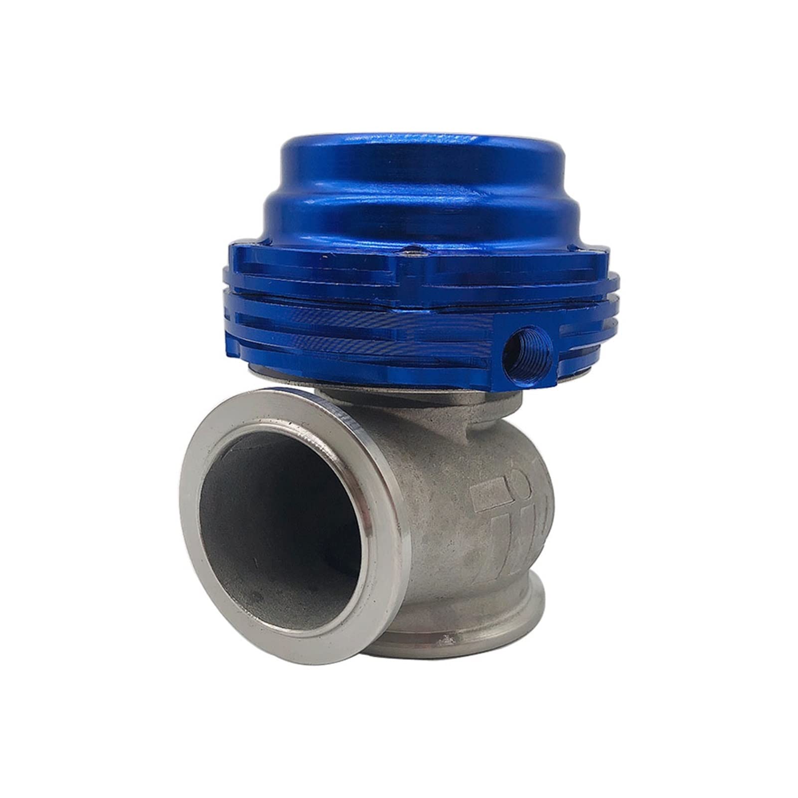 QMEMYUYCM Universal 38mm Turbo Externer Wastegate Mvs. for logo V-Band Flanschfedern Abfalltor for Superladet Turbo-Verteiler Turbolader(Blue) von QMEMYUYCM