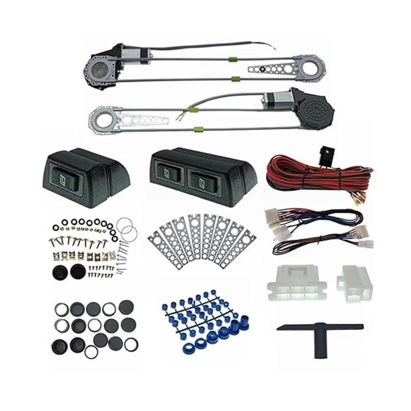 Fensterhebermotor Für Beispiel Für Mazda 2-Türer-Auto Elektrischer Fensterheber-Regler Umbau Roll-Up-Schalter-Set LKW SUV Auto 12 V Universal von QMTVFSRH