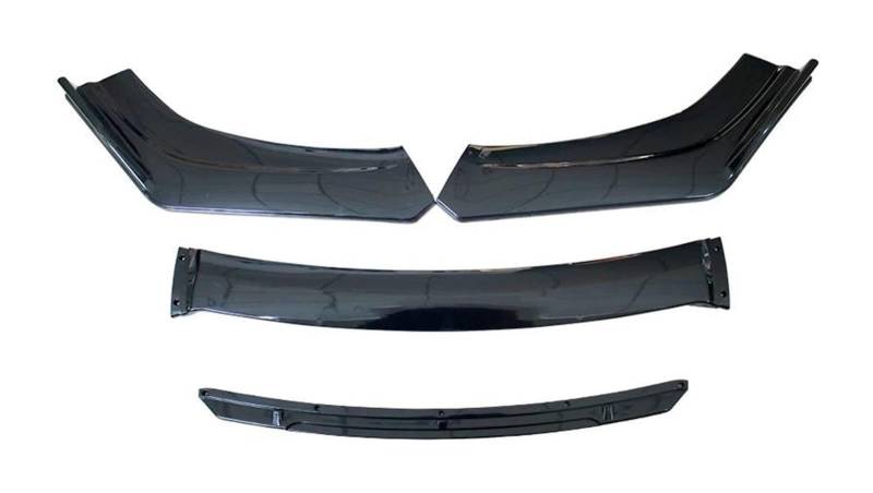 Frontspoiler Lippe Auto-Frontspoiler Auto-Frontstoßstange Lippenkörper-Set Spoiler Splitter Diffusor Canard-Splitter Auto-Modifikation Universell(A-Black) von QMTVFSRH