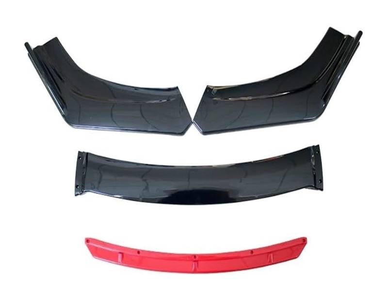 Frontspoiler Lippe Auto-Frontstoßstangen-Splitter Universeller Auto-Frontstoßstangen-Lippenkörper-Spoiler-Splitter Diffusor Canard-Splitter Automatische Modifikation(B-Red) von QMTVFSRH