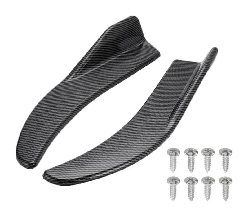 Frontspoiler Lippe Auto-Seitenschweller 1 Paar Universal-Auto-Kohlefaser-Schirm Auto-Stoßstangenspoiler Frontlippe Antikollisions-Seitenstufenrock(Carbon Fiber) von QMTVFSRH