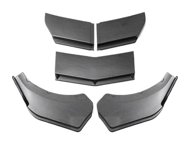 Frontspoiler Lippe Für 5Pcs Auto Front Schaufel Ente Lip Stoßstange Winddicht Spoiler Zubehör Frontspoiler Auto Front Stoßstange Splitter(3 5pcs Carbon Fibre) von QMTVFSRH