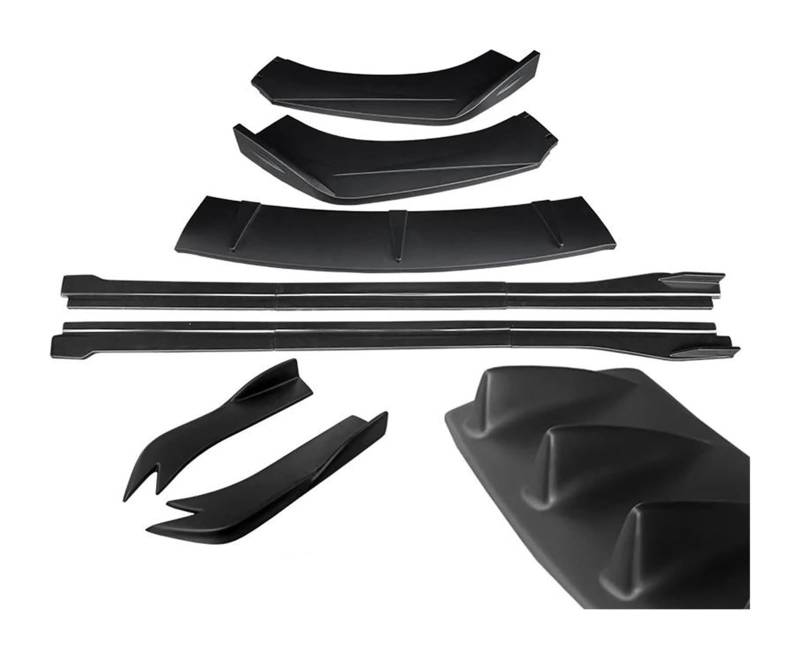 Frontspoiler Lippe Für A4 B7 B8.5 S4 RS4 Universal Frontschürze Lip Spoiler Seite Splitter Deflektor Körper Kit Guards Seite Schritt Rock 12 Stücke(B) von QMTVFSRH