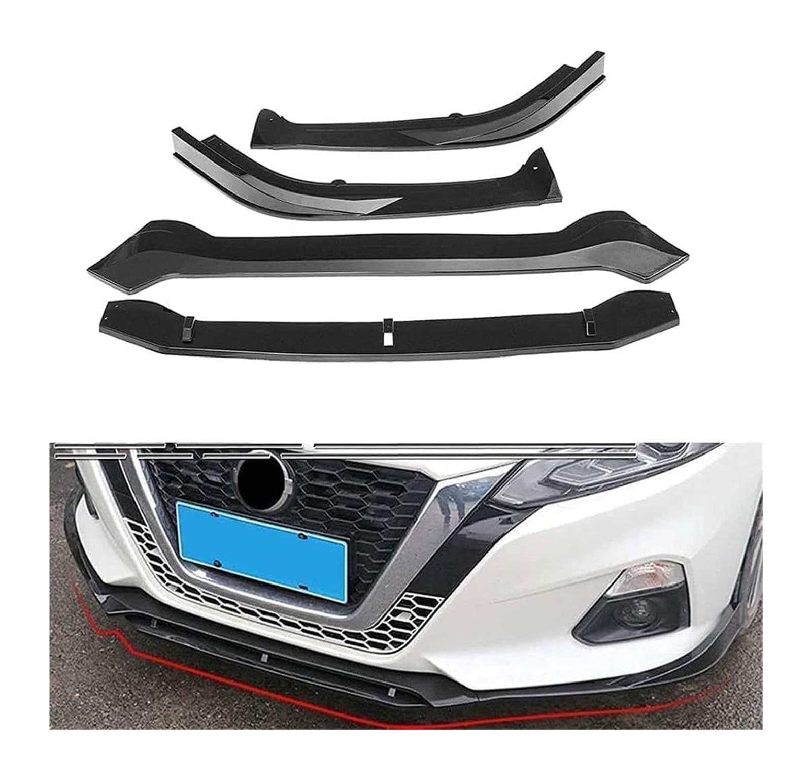 Frontspoiler Lippe Für Altima 2019 2020 Frontschürze Lippe Kinn Spoiler Carbon Look Front Diffusor Diffusor Auto Front Spoiler von QMTVFSRH