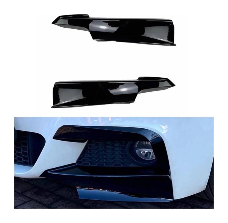 Frontspoiler Lippe Für B&MW F30 F31 F35 3 Series Sport 2012-2018 Frontstoßstange Spoiler Lippe Auto Body Kit Lower Splitter Schutzplatte Auto Frontspoiler(Gloss Black B) von QMTVFSRH