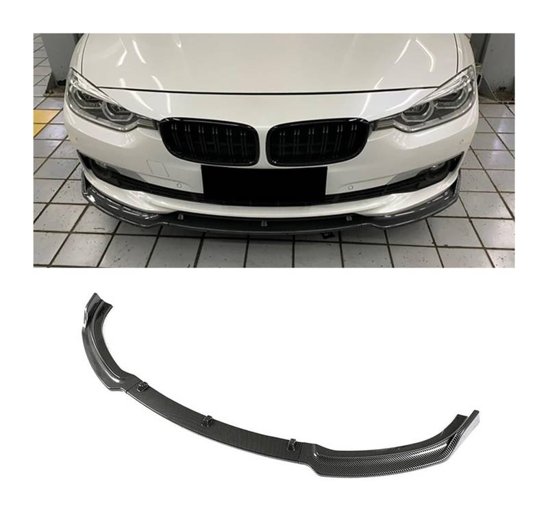 Frontspoiler Lippe Für B&MW F30 F35 320li 2013–2018 Frontstoßstange Lippe Kinnspoiler Kohlefaser-Look Frontdiffusor Diffusor Auto-Frontspoiler von QMTVFSRH