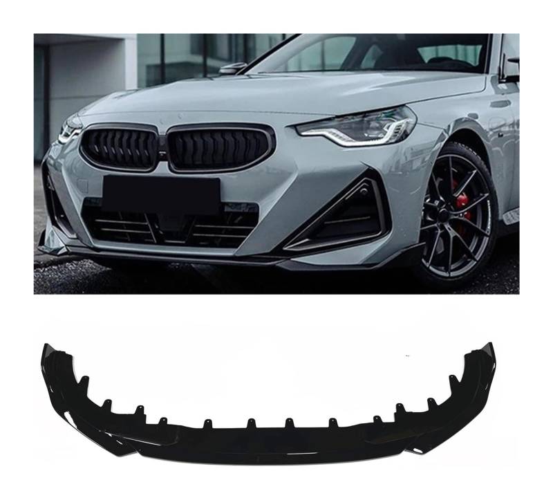 Frontspoiler Lippe Für B&MW G42 2 Serie 2-Türer 2022 Frontstoßstange Lip Chin Spoiler Carbon Look Frontdiffusor Diffusor Auto Frontspoiler von QMTVFSRH