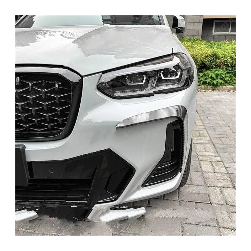 Frontspoiler Lippe Für B&MW X3 X4 G01 G02 Auto Frontstoßstange Lichter Rahmen Spoiler Lippe Knief Splitter Diffusor 2022 2023 + Frontspoiler(22-23 Carbon Look) von QMTVFSRH