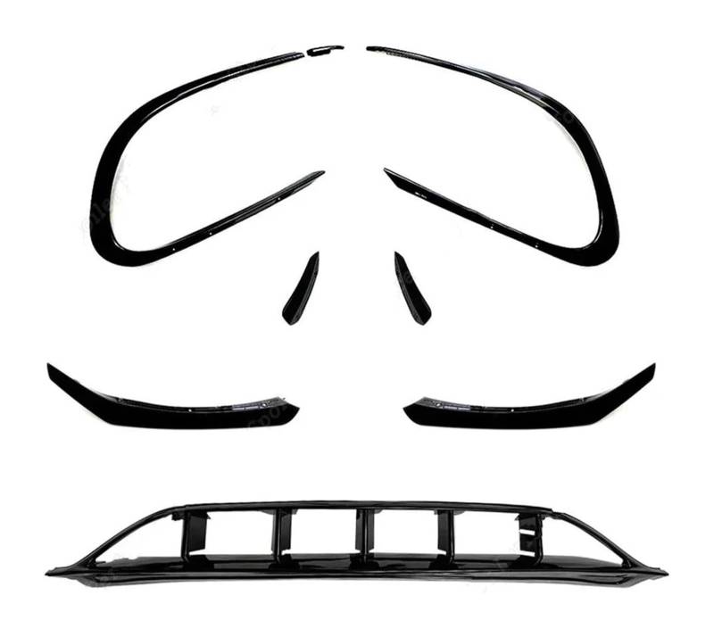 Frontspoiler Lippe Für B&enz Für CLA C117 X117 CLA200 220 250 260 Für AMG 2015-2018 Auto Vordere Stoßstange Lip Spoiler Splitter Air Blade Ansauggitter(3Pcs) von QMTVFSRH