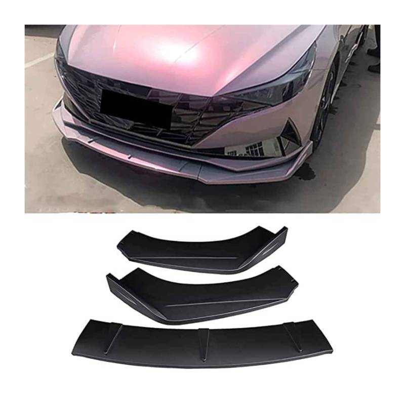 Frontspoiler Lippe Für Hyundai Für Elantra 2020-2022 Frontschürze Lippe Kinn Spoiler Carbon Look Front Diffusor Diffusor Normal-C Matt(CMatte) von QMTVFSRH