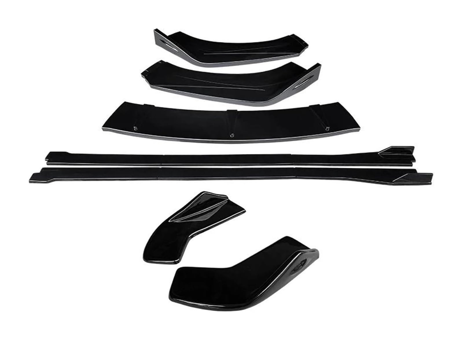 Frontspoiler Lippe Für Hyundai Für Veloster 2013–2017 Auto-Seitenschweller Erweiterungen Hinterer Wickelwinkel Frontstoßstangen-Splitter Lippenspoiler Seitenschweller(Gloss Black) von QMTVFSRH