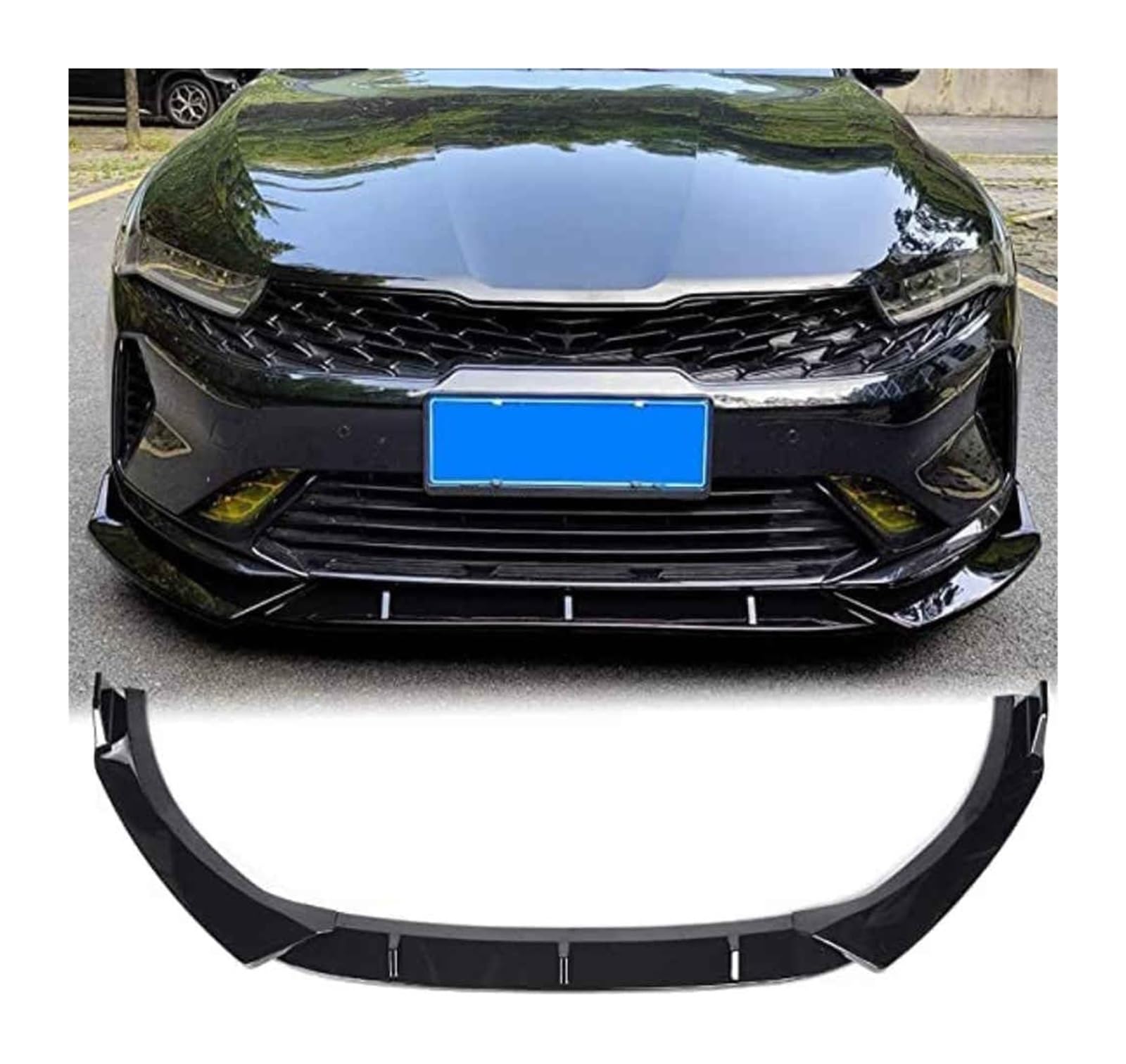 Frontspoiler Lippe Für Kia Für Optima K5 GT EX LX 2020 2021 Frontschürze Lippe Kinn Spoiler Carbon Look Front Diffusor Diffusor Auto Front Spoiler von QMTVFSRH