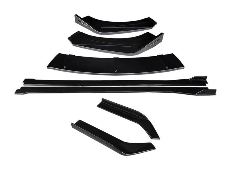 Frontspoiler Lippe Für Magotan B7 2012-2016 Auto Vordere Stoßstange Lip Body Kit Kinn Spoiler Schutz Seitenschweller Erweiterungen Hinten Wrap Winkel Seite Schritt Rock(Gloss Black) von QMTVFSRH