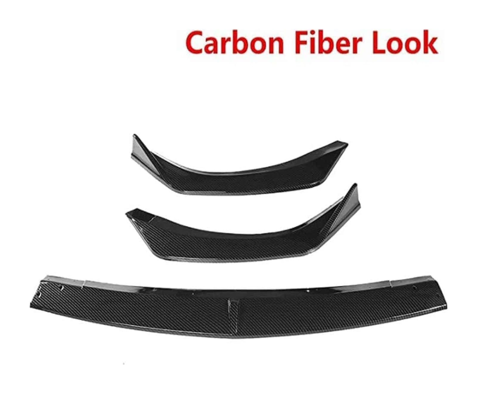 Frontspoiler Lippe Für Mazda 3 Für Axela Sedan 2019-2021 Frontstoßstange Lippe Kinnspoiler Carbon Look Frontdiffusor Diffusor Normal-D Schwarz Rot(ACarbonFiber) von QMTVFSRH