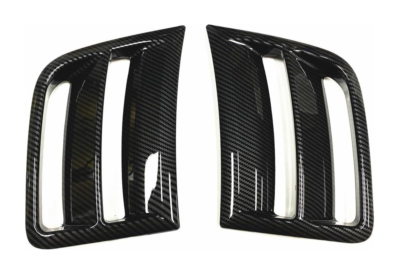 Frontspoiler Lippe Für Subaru Für Impreza Für WRX ST Für WRX 2009-2014 Fender Intake Rahmen Trim Front Stoßstange Seite Air Vent Abdeckung Auto Front Spoiler(Carbon Fiber Look) von QMTVFSRH