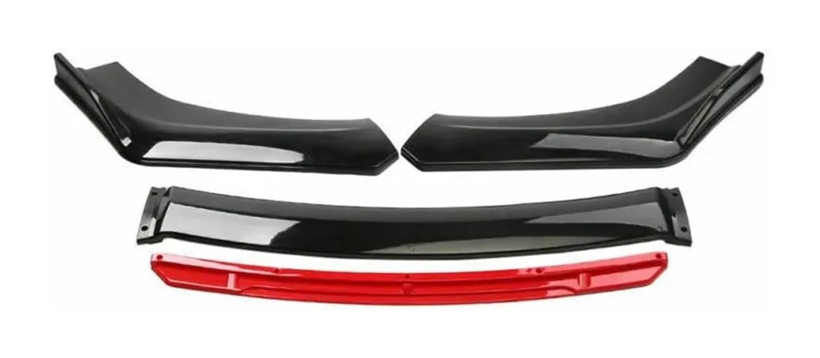 Frontspoiler Lippe Für VW Für J&etta MK6 MK7 Frontschürze Lippe Seite Splitter Spoiler Wachen Splitter Spoiler Auto Front Spoiler Universal(Glossy Black) von QMTVFSRH