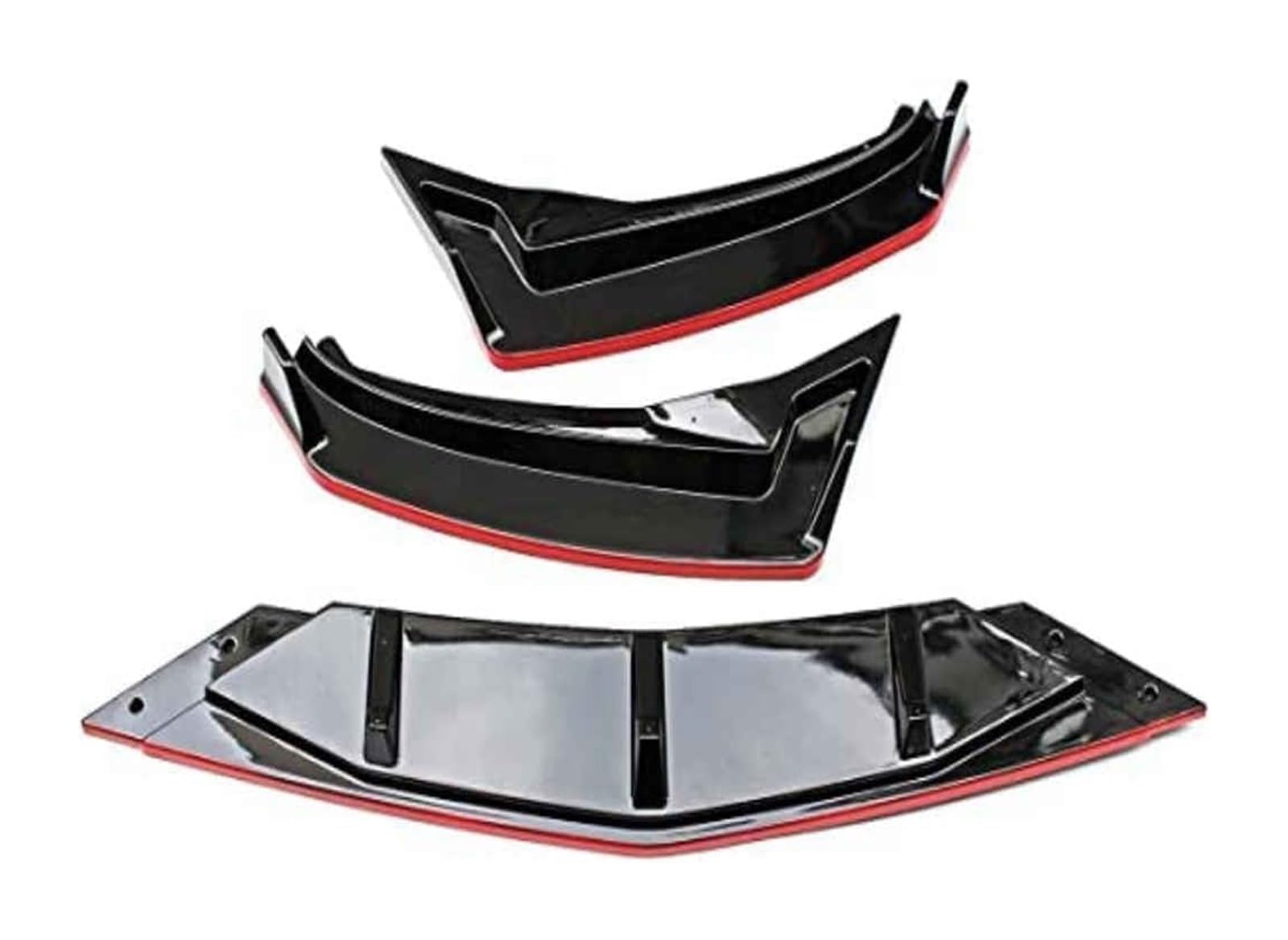 Frontspoiler Lippe Für VW Für J&etta MK7 2019-2021 Frontstoßstange Lippe Kinnspoiler Carbon Look Frontdiffusor Diffusor Normal-D Schwarz Rot(DBlackRed) von QMTVFSRH