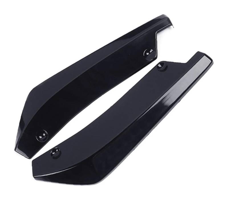 Frontspoiler Lippe Universal Auto Vorne Hinten Stoßstange Streifen Lip Spoiler Diffusor Splitter Scratch Protector Winglets Seite Rock Verlängerung Frontspoiler(Schwarz) von QMTVFSRH