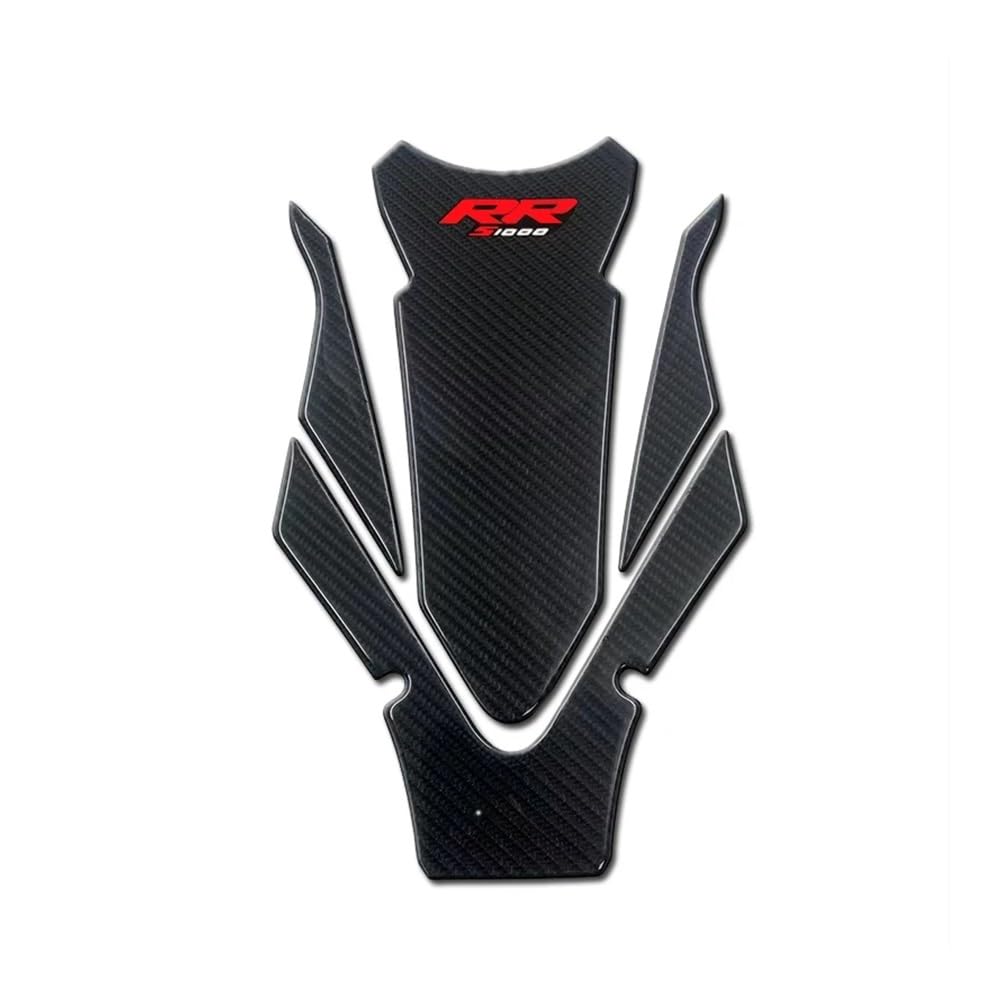 Aufkleber Kraftstofftankpad 3D Carbon Fiber Motorrad Kraftstoff Tank Pad Abdeckung Schutz Aufkleber Aufkleber Für B&M&W S1000RR S1000 RR 2019-2023 von QNFHEHKDO