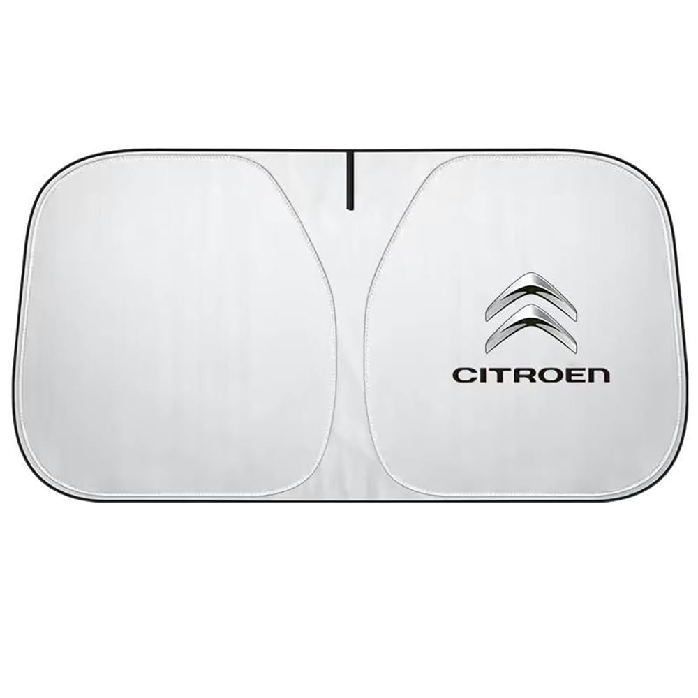 Sonnenschutz Auto Frontscheibe, für Citroen C1 2008-2012, Blockiert UV-Strahlen,Sonnenschutz, Hitzeschutz,für die meisten Fahrzeuge,M(140 * 70cm) von QOCVZXTI