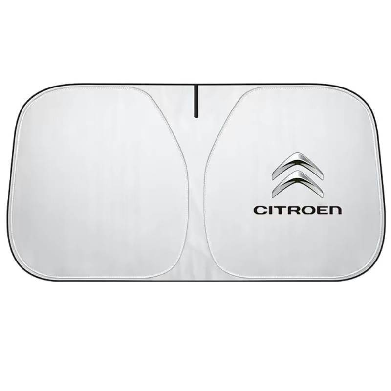 Sonnenschutz Auto Frontscheibe, für Citroen C1 2008-2012, Blockiert UV-Strahlen,Sonnenschutz, Hitzeschutz,für die meisten Fahrzeuge,M(140 * 70cm) von QOCVZXTI