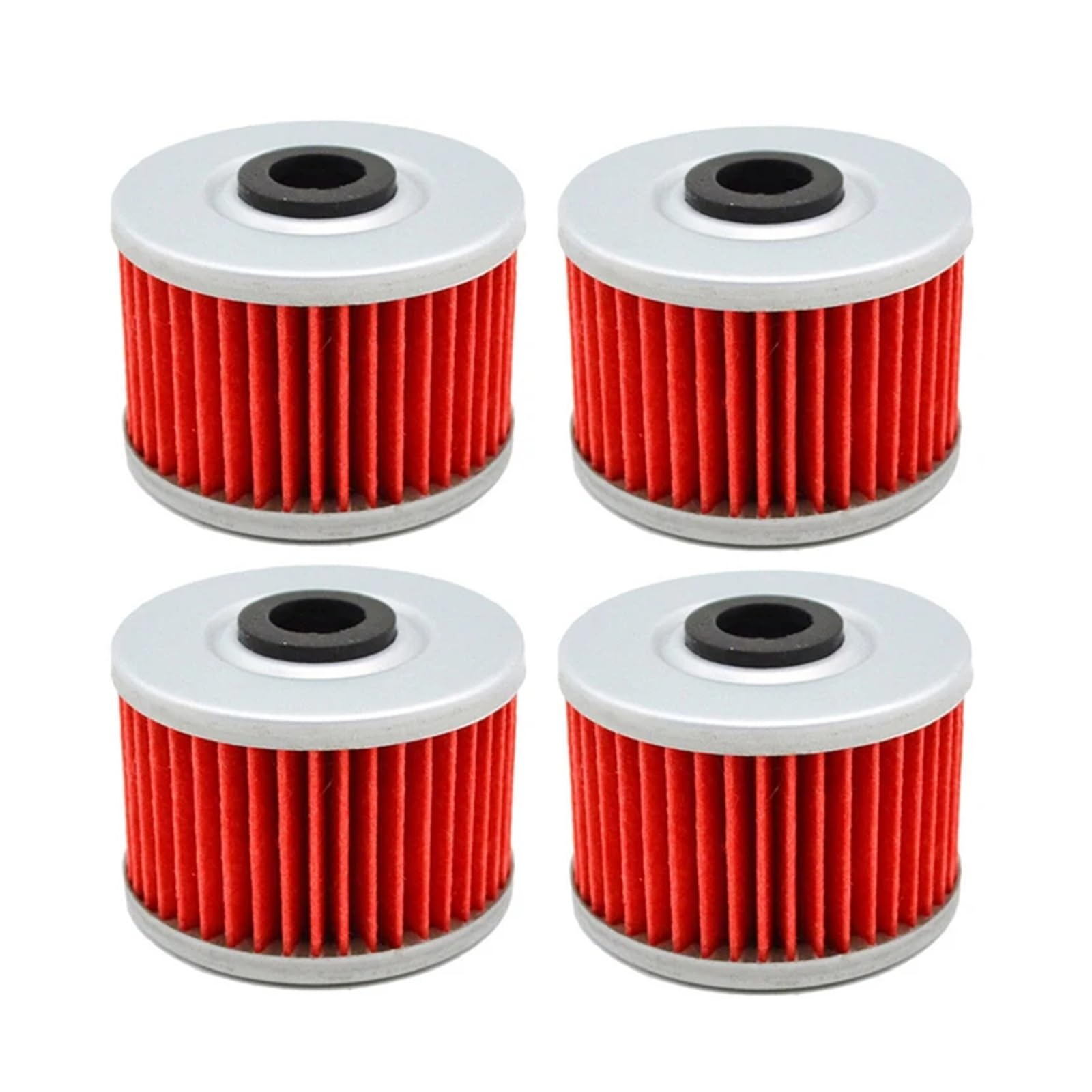 1/2/4/6PCS Ölfilter for ATC250 350 TRX250 300 400 700 AX1 CBX250 CBR250 CRF250 NX250 TLR250 XL250 XR250 350 XR400(4Pcs-Red) von QOFBRYXLV