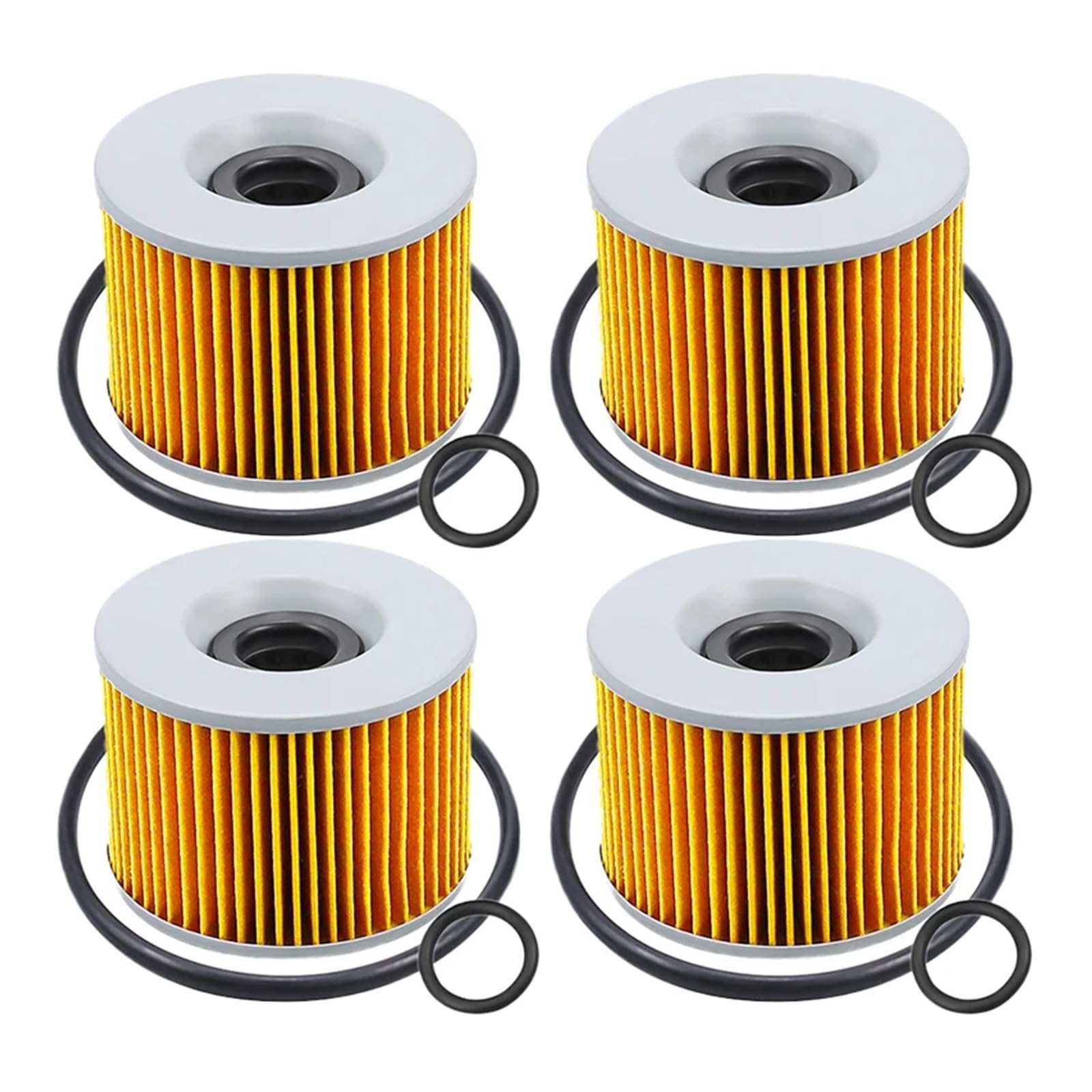 1/2/4 Motorrad-Ölfilter for EL250 Eliminator 250 EL252 EX250R Ninja 250 GT550 GT750 KR650 GPX250R GPX600R GPX750R(4 pcs-yellow) von QOFBRYXLV