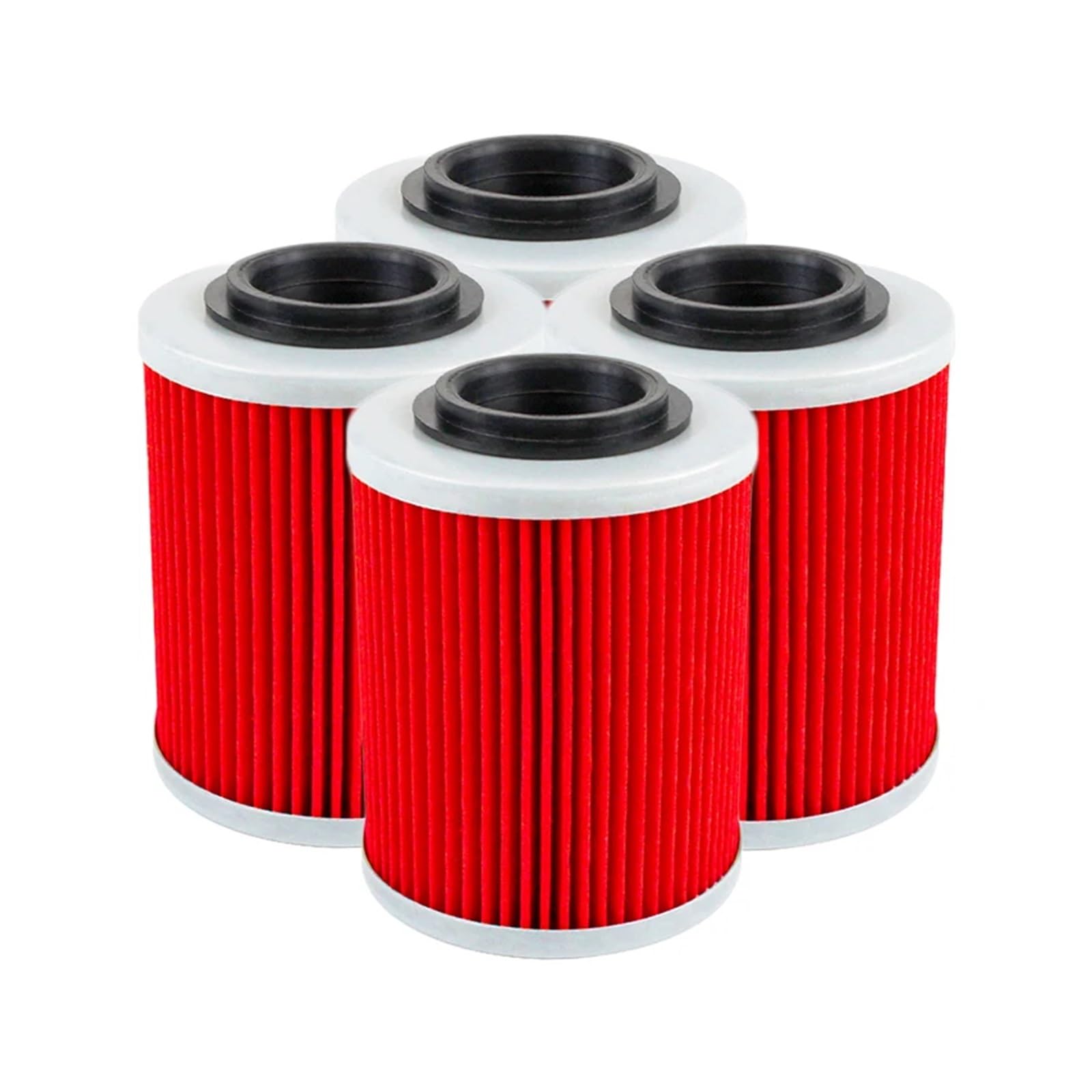 2/4/6 Stück Motorrad-Ölfilter for DS650 Commander Max 800 1000 800R 1000R Maverick X3 Defender HD10 HD8(4pcs-red) von QOFBRYXLV