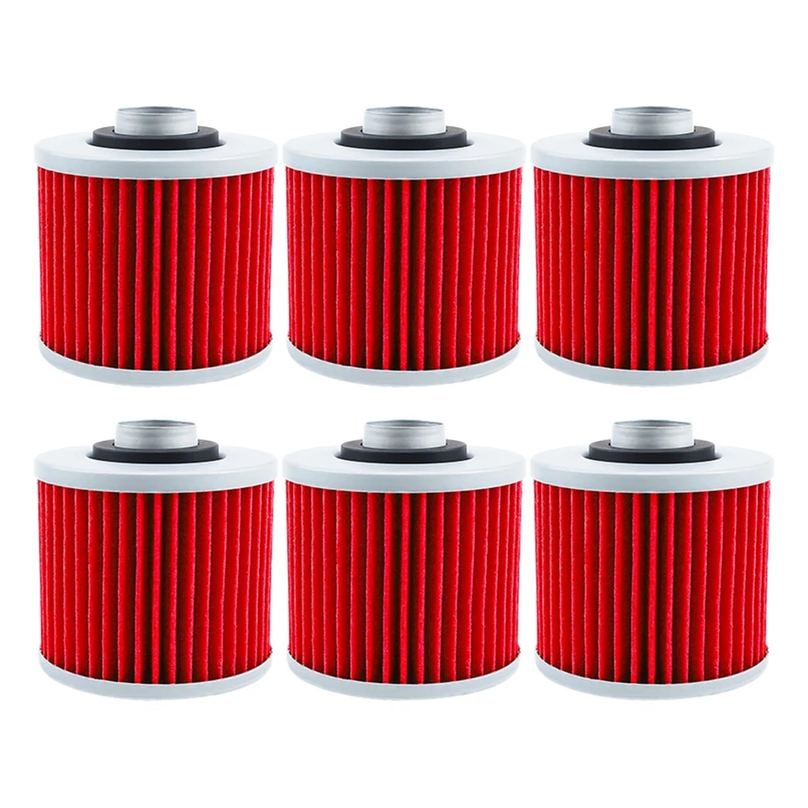 2/4/6 Stück Motorrad-Ölfilter for Dragstar XVS125 XVS250 XVS400 V-Star XVS 125 250 400 XVS650 XVS 650 XVS1100 XVS 1100(Red-6 pcs) von QOFBRYXLV