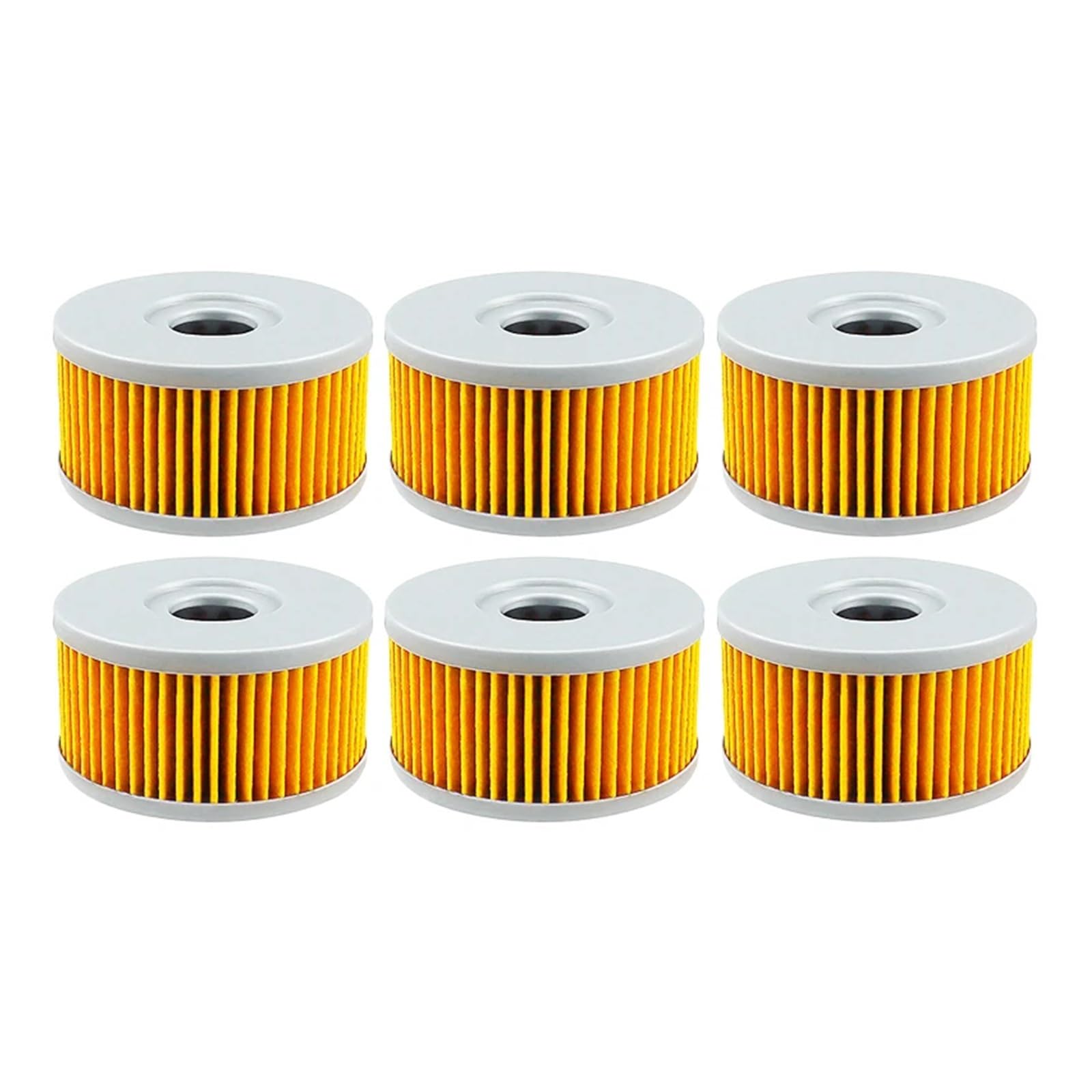 2/4/6 Stück Motorrad-Ölfilter for GN250 GN400 GN 250 400 GZ250 Marauder GZ 250 SG350 SP250 SP400 VL125LC Intruder 125(6pcs-yellow) von QOFBRYXLV